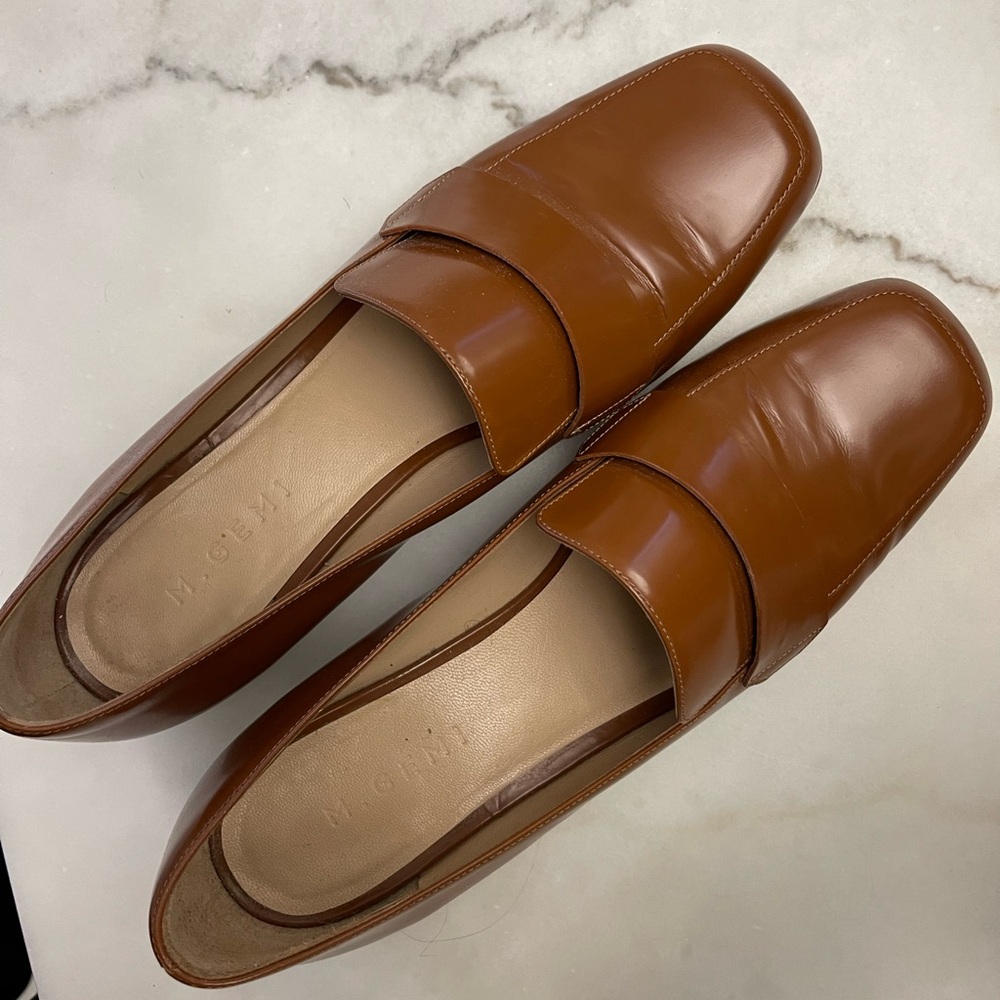 MGEMI Brown Leather Loafers size 41